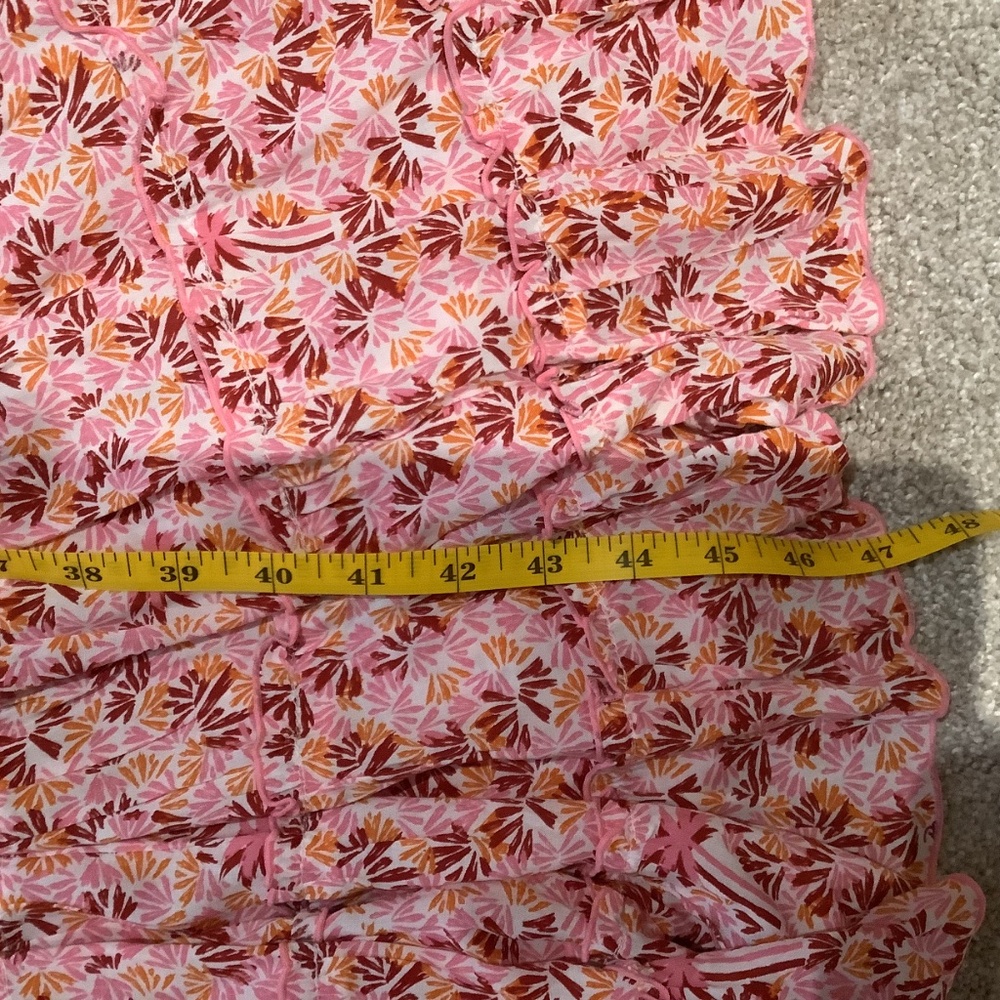Poupette St Barth Soledad On/Off-The-Shoulder Smocked Midi-Dress Pink Size Large - Picture 12 of 16